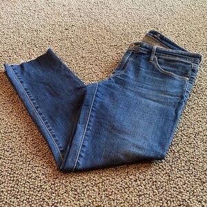 AG Skinny Jeans Size 29R w/ Distressed Hem in EUC